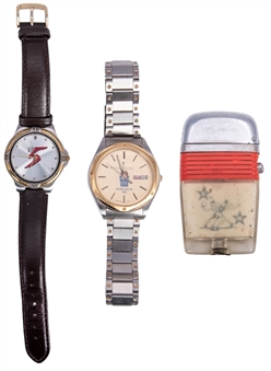 Lot of (3) Tom Gola Personal Items Including 1964 All Star Game Zippo Lighter, Hall of Fame Watch & 1986 Hall of Fame Tip Off Classic Watch (Gola LOA)